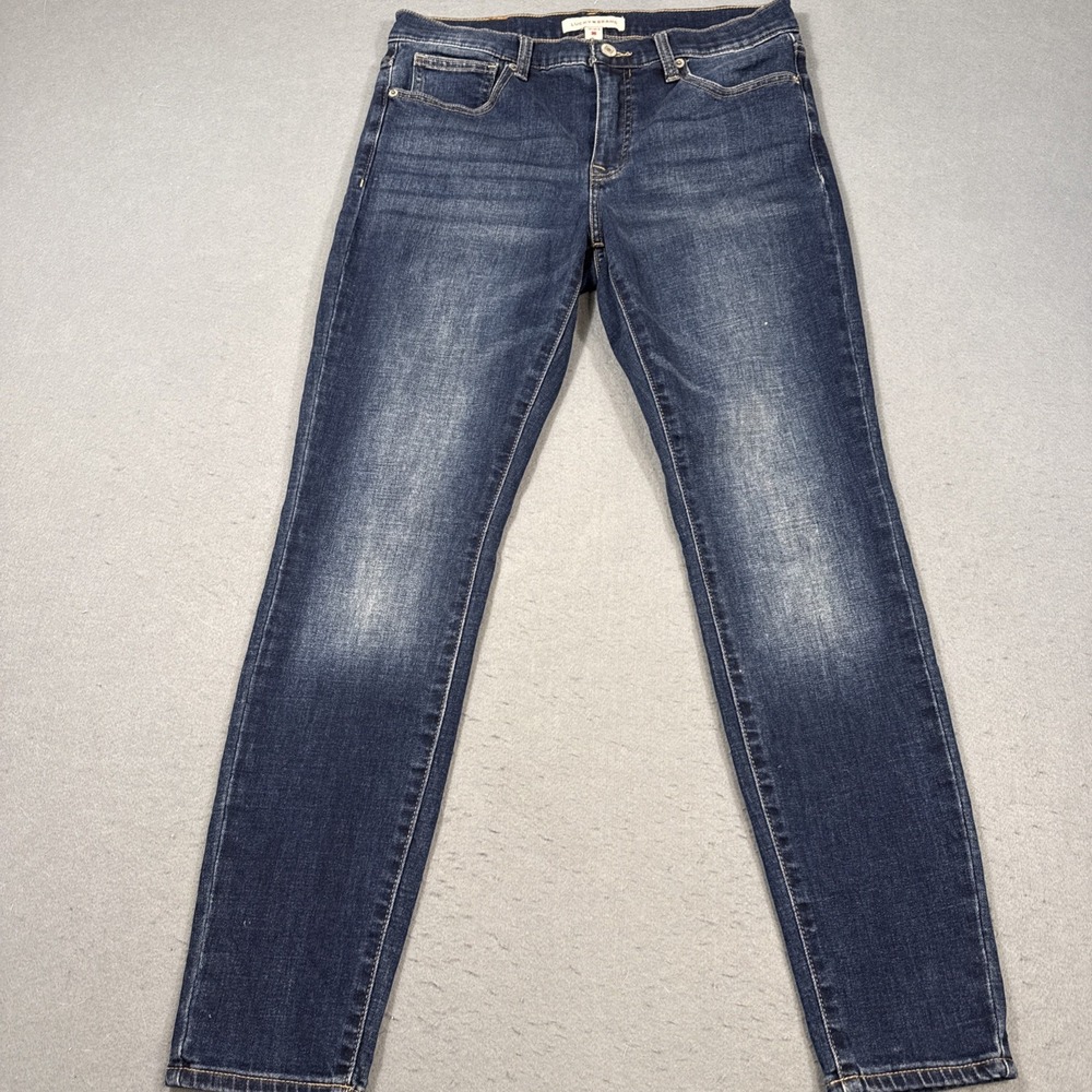 JEANS SKINNY Lucky Brand WOMENS 10/30  Ava Ankle Fit MID RISE  DARK WHISKERING